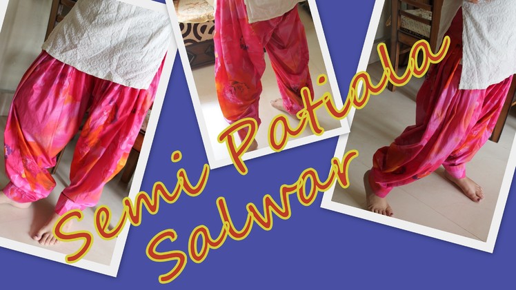 How to stitch semi-patiala salwar