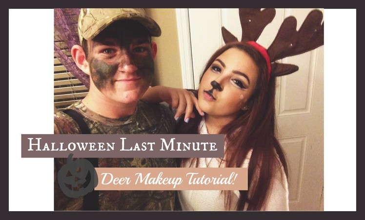 Last Minute DIY Deer Costume makeup!