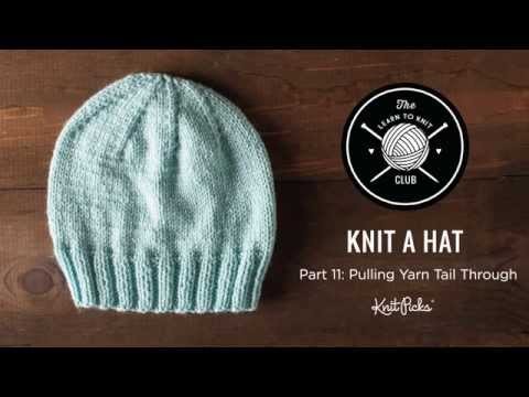 Learn to Knit Club: Learn to Knit a Hat, Part 11: Closing up the Hat