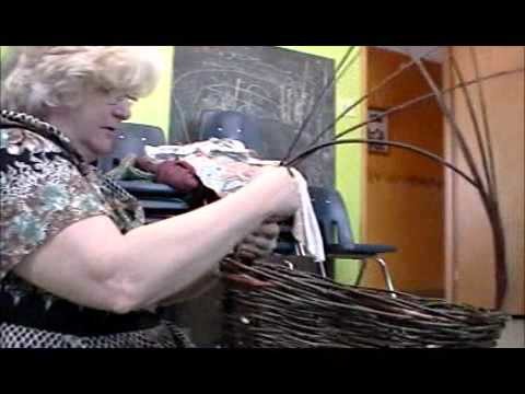 Nancy Today: Teaching how to make a basket handle ASMR basketmaking (basket making tutorial)