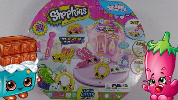 Shopkins Beados Fashion Cuties Activity Pack Toy Review | Craft Time Fun | PSToyReviews