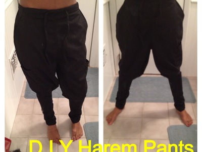 D.I.Y  How to make Harem or Chachi Pants