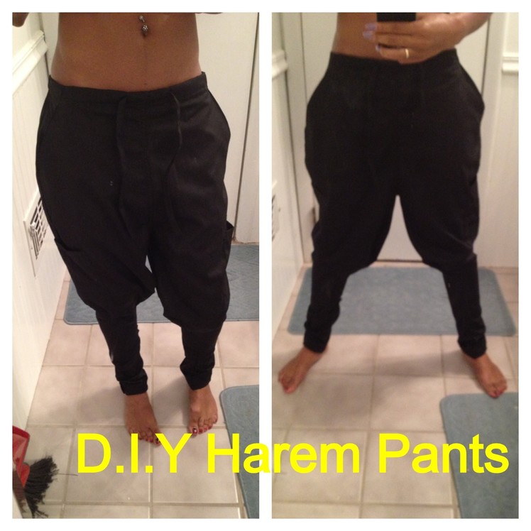 D.I.Y  How to make Harem or Chachi Pants