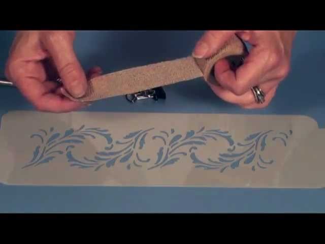 Designer Stencils - How To Hold The Stencil Flush To Your Cake