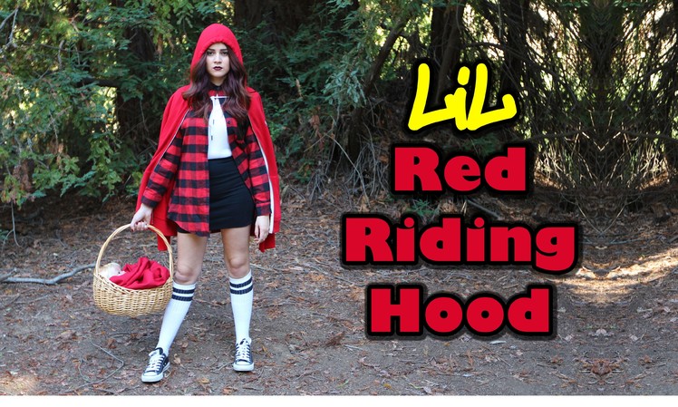 DIY Easy Halloween Costume: Chola Little Red Riding Hood || Lucykiins