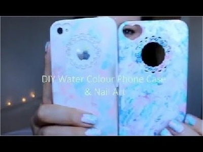 DIY Water Colour Phone Case & Nail Art | Masquerade Belle