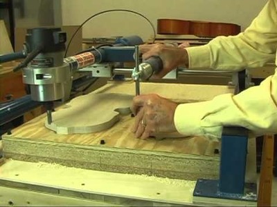 Duplicating a Violin Plate with the Gemini Wood Carver