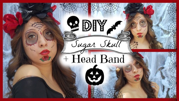 Halloween: DIY Sugar Skull + Headband!