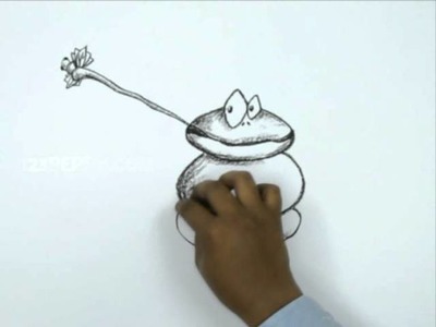 How to Draw a Hunting Frog