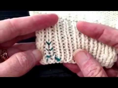 How to Knit - Weaving in Ends in Ribbing