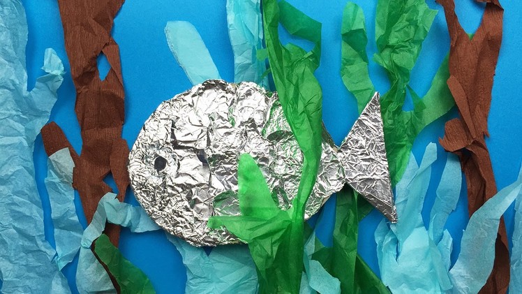 How to make a fish - simple art and craft project for preschool and kindergarten kids