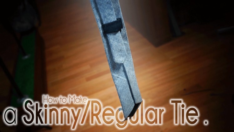 How to Make a Skinny Tie and Regular Necktie | Easy DIY Sewing