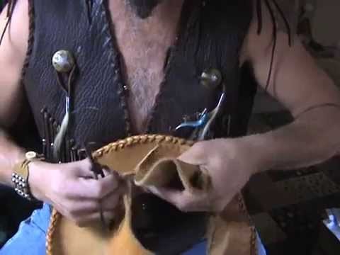 How to make classic cowboy hat from scrap leather, tutorial