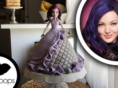 How to make Disneys Descendants: Mal Doll Cake