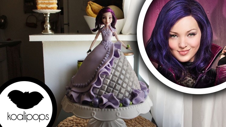 How to make Disneys Descendants: Mal Doll Cake