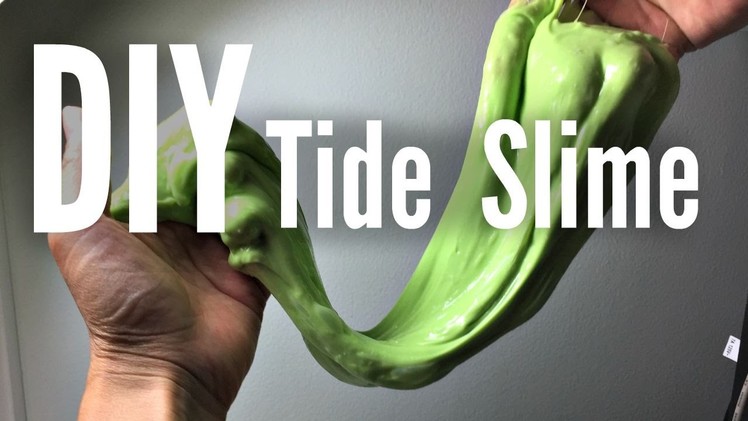 How to Make Tide Glow Slime - no borax no starch recipe #5