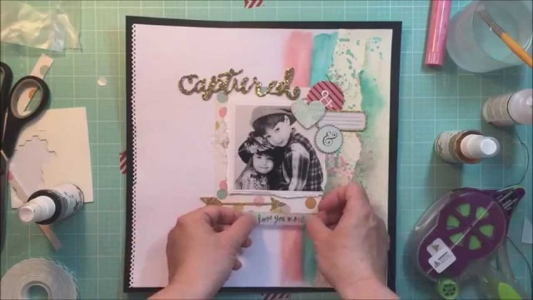 "I Love You More":  A 12x12 Scrapbook Process With Mixed Media