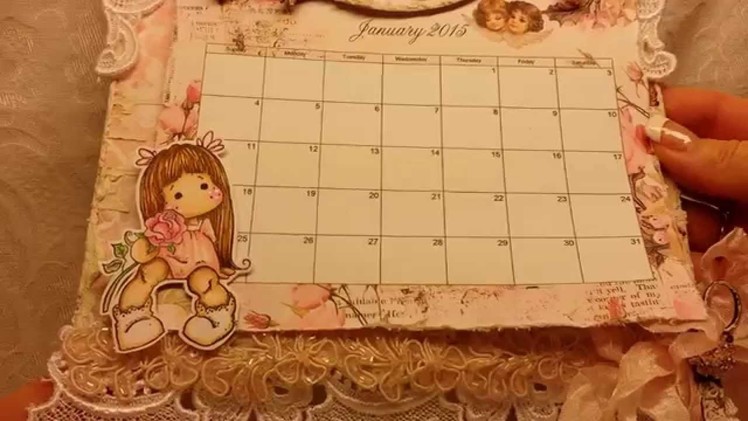 Magnolia Tilda Shabby Chic Wall Calendar for Craft Fantastic and KSP