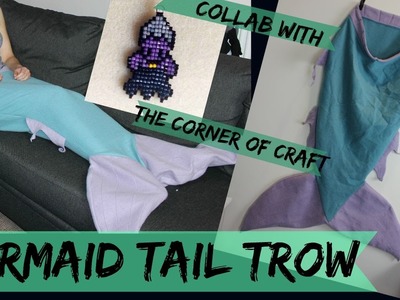 Mermaid Tail Throw. Collab w The Corner of Craft