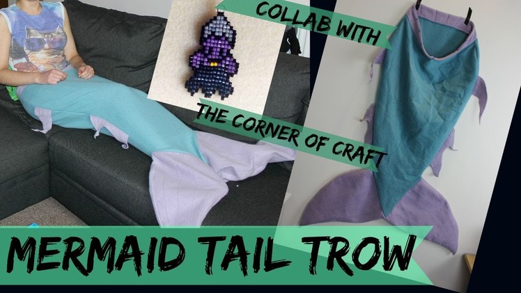 Mermaid Tail Throw. Collab w The Corner of Craft