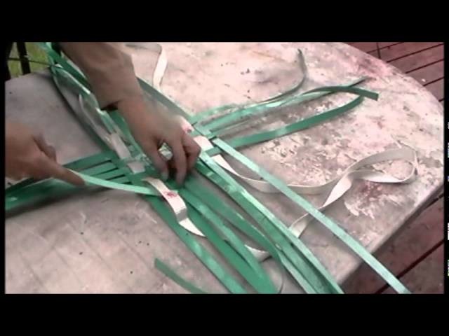 Nancy Today: How to make a beach tote basket 1 ASMR weaving basketmaking (basket making tutorial)