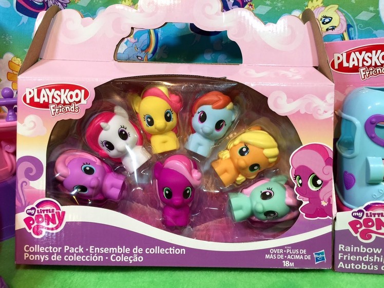 New Playskool Friends My Little Pony Collector Pack Applejack Rainbow Dash Cheerilee Moon Dancer