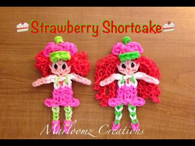 Rainbow Loom Strawberry Shortcake - Updated