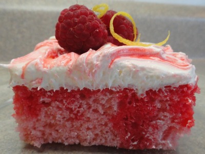 Recipes Using Cake Mixes #23: Raspberry pink-lemonade "poke" cake