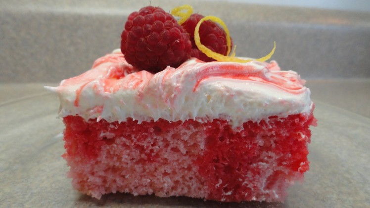Recipes Using Cake Mixes #23: Raspberry pink-lemonade "poke" cake