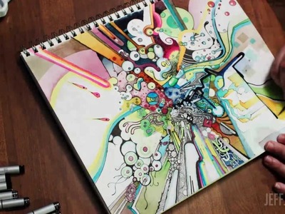 "Tubes of Wonder" Watercolor + Pen & Ink Time-Lapse Illustration - JeffJag