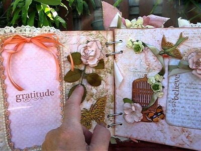 Two Shabby Chic Chipboard Albums