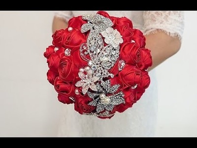 #1 DIY How to make your own wedding bridal brooch bouquet
