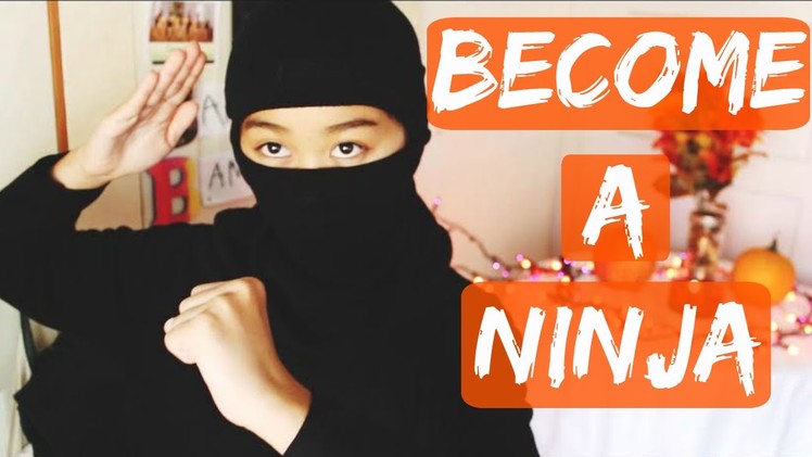 Become a Ninja in 30 Seconds » DIY Halloween Costume | ShayBrit
