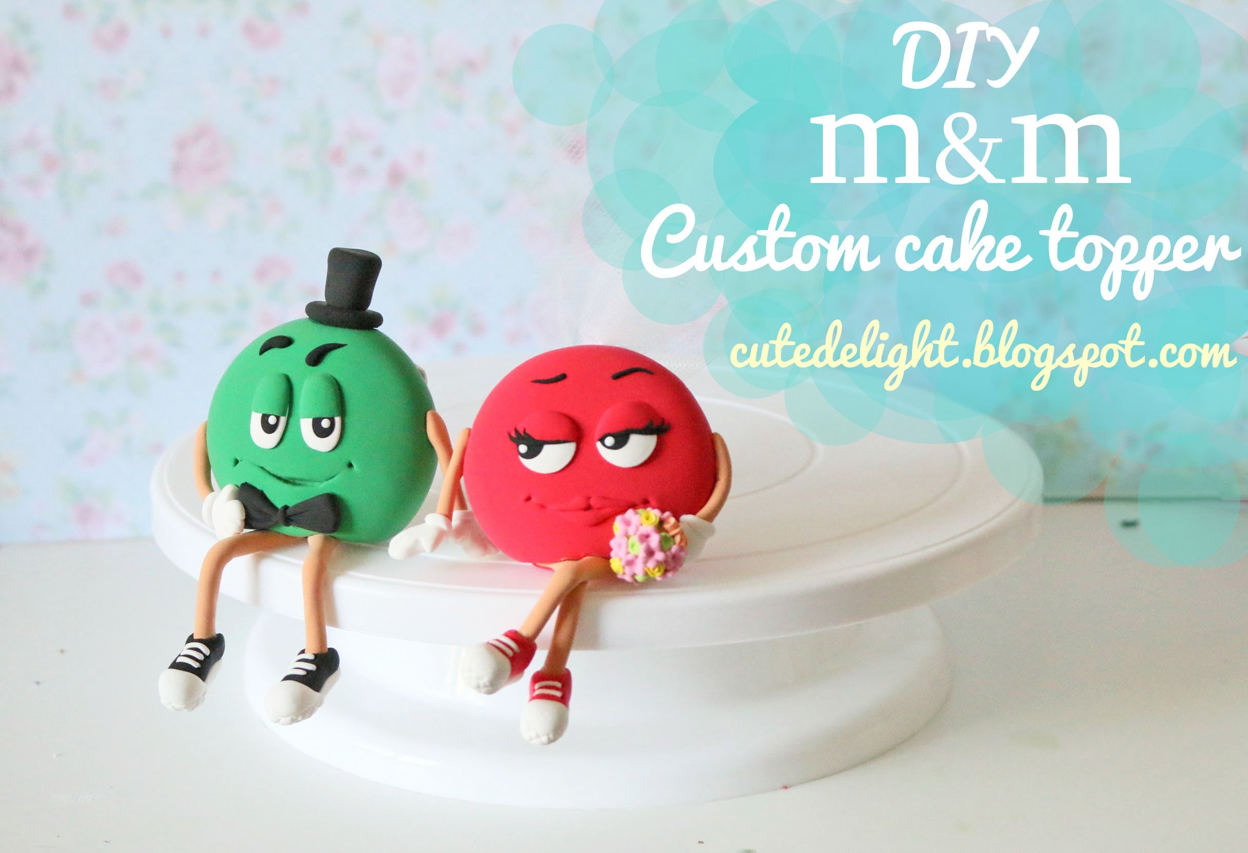 Cute Delight M M Wedding Cake Topper Tutorial How To Make Diy Time Lapse 1 H 30 Sec