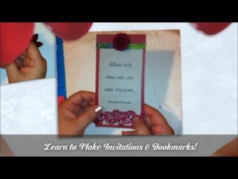 DAY 1 HOW TO MAKE INVITATIONS OR BOOKMARK
