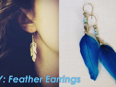 DIY: Feather Earrings