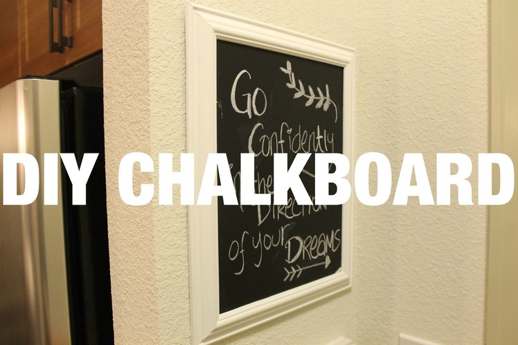 DIY Framed Chalkboard