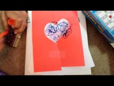 DIY heart stamp tutorial