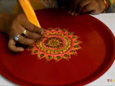 DIY : How to decorate a thali for Diwali