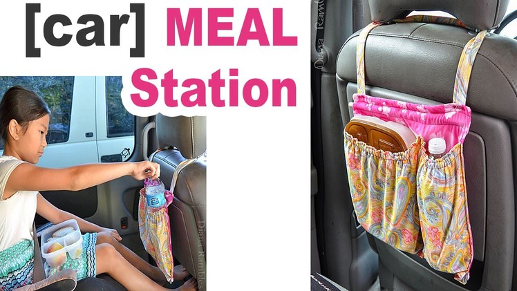 DIY Meal Organizer for the Car - a Sewing Tutorial