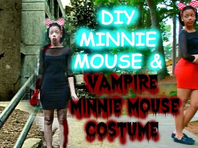 DIY Minnie Mouse"Vampire" Costume & Collab:)