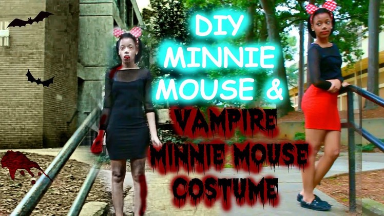 DIY Minnie Mouse"Vampire" Costume & Collab:)