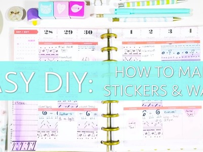 Easy & Cheap DIY Stickers and Washi!