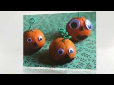 Healthy Halloween Treat: Tangerine Jack-o'-Lantern tutorial