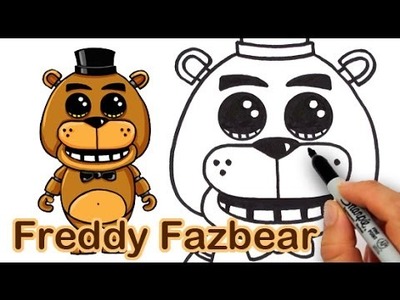 How to Draw Freddy Fazbear from Five Nights at Freddy's Cute