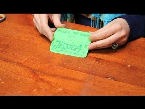 How to Dress Up Your Name Tag : Name Tags & Cards