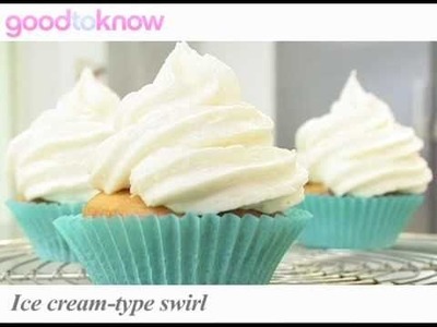 How to ice cupcakes - ice cream swirl