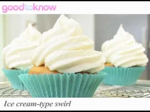 How to ice cupcakes - ice cream swirl