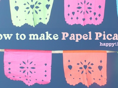 How to make your own DIY papel picado for parties or fiestas at home!