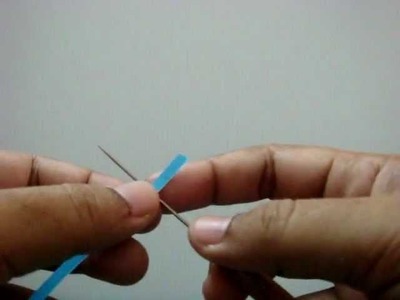 How to use a needle quilling tool